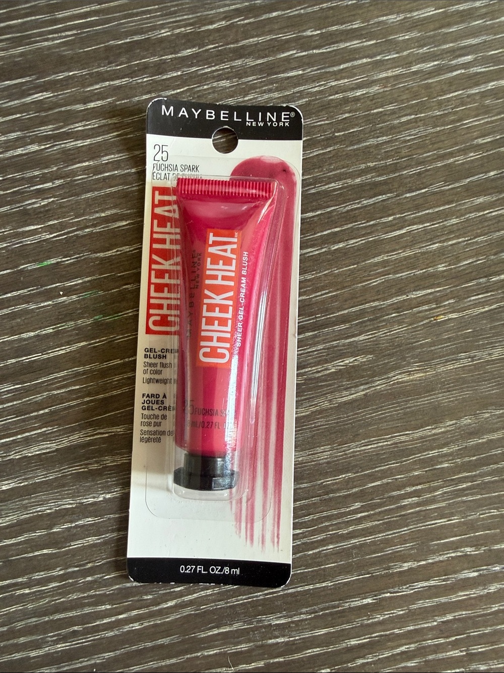 NWT Maybelline Cheek Heat Gel-Cream Blush 25 Fuchsia Spark
